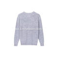 Herr stickad Shaker Stitch Spray Color Oversize Pullover